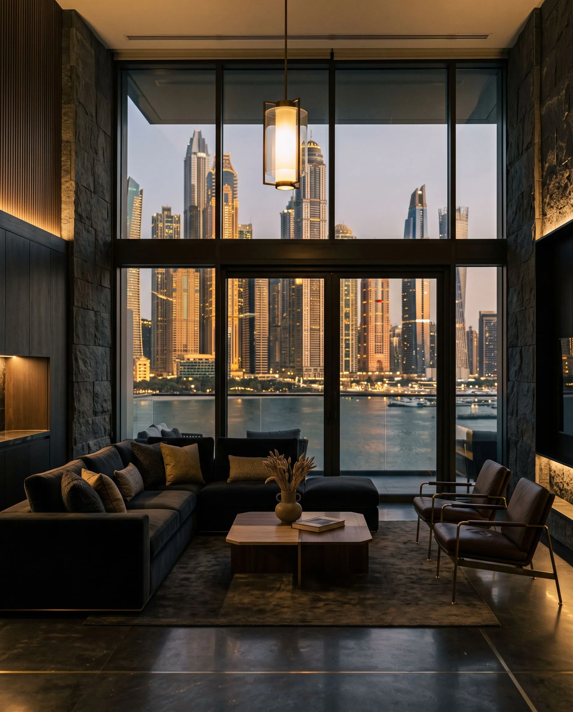 Luxury Dubai apartment with a view over the Marina